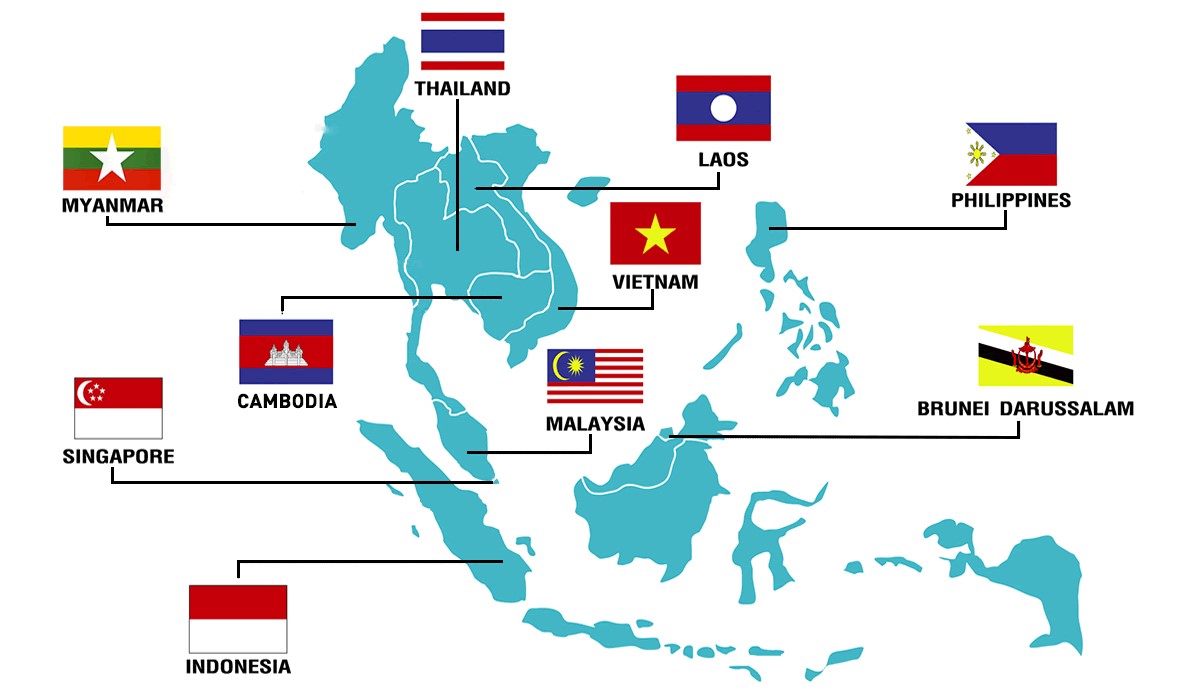 ASEAN, a&nbsp;10-nation grouping, is considered one of the most&nbsp;influential groupings in Southeast Asia. It includes&nbsp;Indonesia, Thailand, Vietnam, Laos, Brunei, the Philippines, Singapore, Cambodia, Malaysia and Myanmar. ASEAN states are located at a&nbsp;strategically important junction of the Indo-Pacificwhich makes ASEAN a&nbsp;focal point for both regional and global powers.