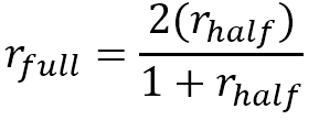  Spearman-Brown prophecy &nbsp;formula 