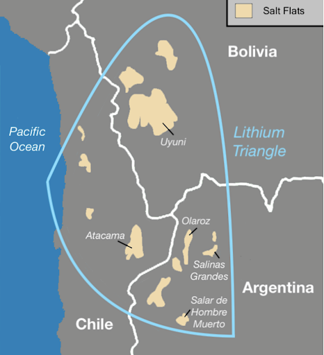 Lithium triangle&nbsp;