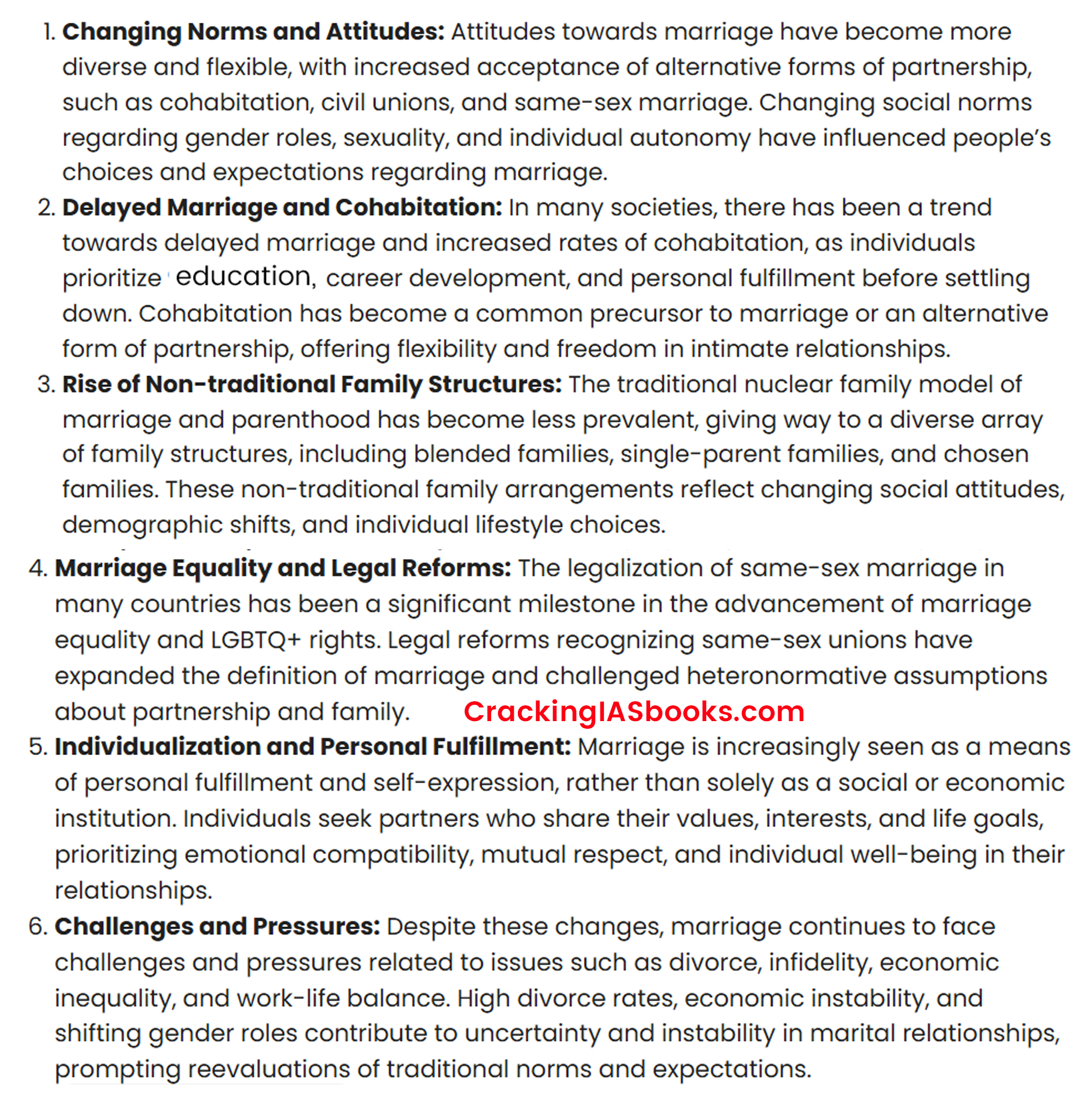 Marriage as an institution has undergone a radical transformation from &lsquo;ritual&rsquo; to &lsquo;commercial&rsquo; in its outlook. Explain the factors behind this change